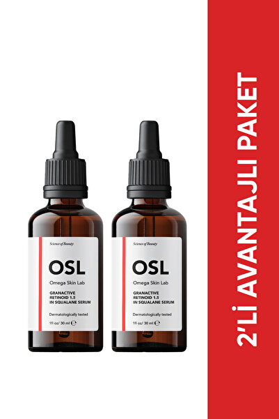OSL Omega Skin Lab أو إس إل جراناكتيف ريتينويد 1.5% في مصل السكوالين 2 عبوة 3...