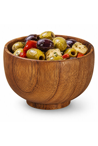 Blackstone Wooden Bowl 12cm x 7cm Small Round Snack bowl For Nuts, Candy, App...