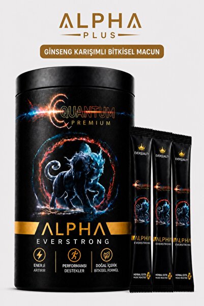 ALPHA EVERSTRONG Çikolatalı Ginseng Atom Güç Alpha Kuantum Premium Bitkisel M...
