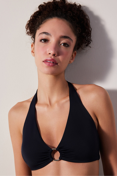 Penti Top de bikini negru, fierbinte, curat
