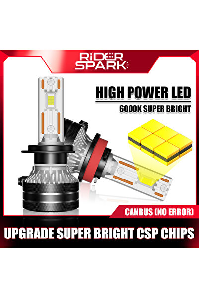 Choice6 H7 K5C Led 6000K Cold White K5C H7 LED 60000LM Headlights Canbus H1 H...