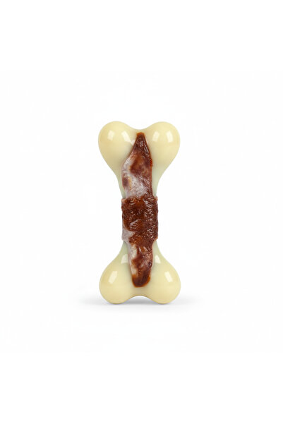 Tasma Market Indestructible Beef Flavored Bone-Shaped Dog Toy – 21 Cm, Large ...