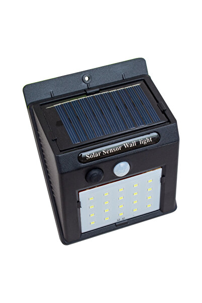 Powermaster PM-4528 Solar Sensörlü Duvar Tipi 20 Ledli Beyaz Led Aplik