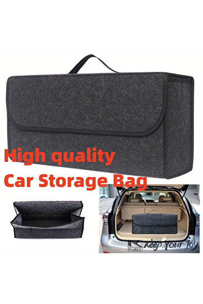 Choice 1 PC Grey Anti-Slip Car Trunk Organizer – Large Felt Storage Box for B...