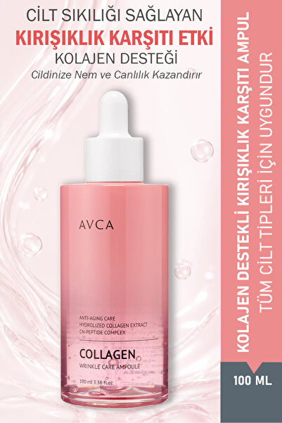 AVCA Kolajen Destekli Kırışıklık Karşıtı Peptit Ampul - Wrinkle Care Collagen...
