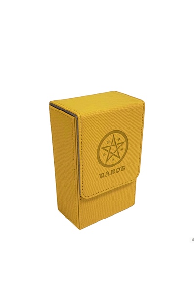 Choice5 YELLOW PU Leather Tarots Case Container Collection Capacity Tarot Car...