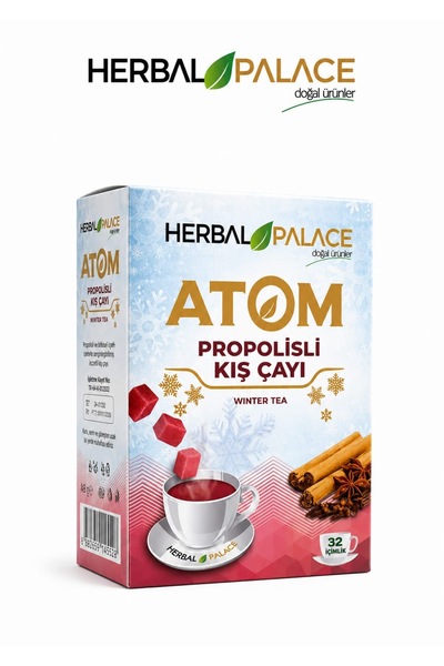 Herbal Palace مكعبات شاي الشتاء من أتوم مع البروبوليس و150 جرام