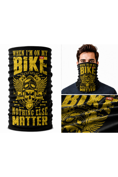 FG KONNİCHİWA MOTORSİKLET BİSİKLET DESENLİ Bandana Outdoor Boyunluk Motosikle...