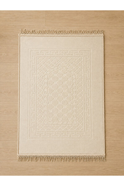 Kapreo Home Bella Kaymaz Tabanlı Kadife Hisli Lux Seccade 80 x 120