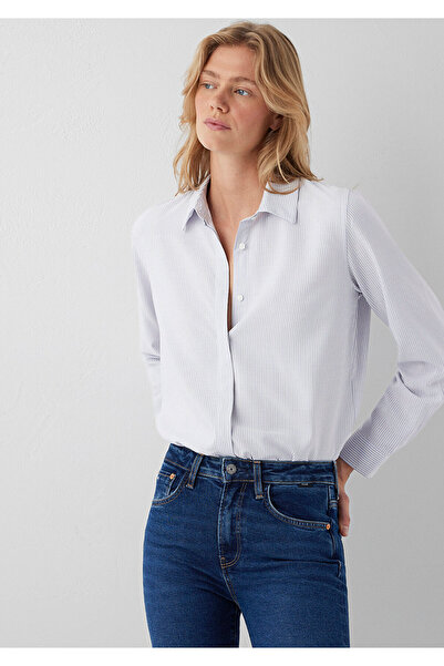 Mavi Çizgili Gömlek Regular Fit / Normal Kesim 1211621-86599