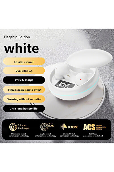 choice2 White Y20 Wireless Sleep Earbuds Bluetooth 5.4 In Ear Small Sleeping ...