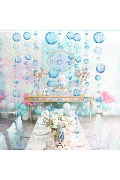 Choice blue Under The Sea Party Decorations Colorful Bubble Garlands Ocean Th...