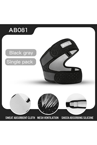 Choice4 1 Piece-AB081-BK 1/2Piece Patellar Tendon Support Strap Adjustable Kn...