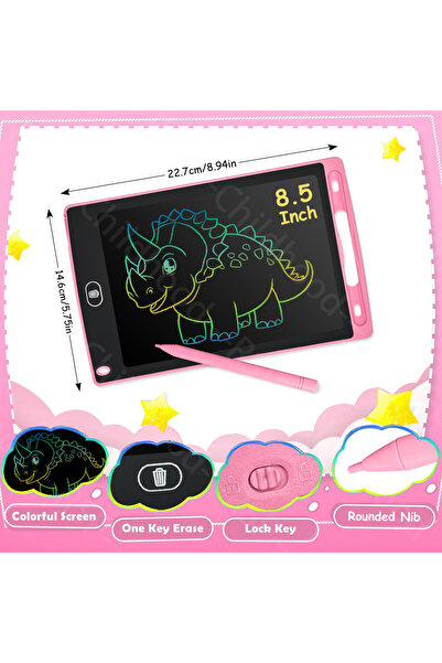 choice2 8.5 INCH PINK 6.5/8.5/10/12 Inch LCD Writing Tablet Electronic Drawin...