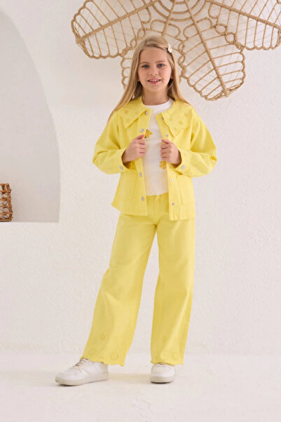 HAUSEkids 4-8 Yaş Jessica Fisto Kız Çocuk 3'Lü Takım -Sarı-