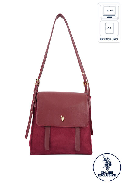 U.S. Polo Assn. Burgundy Women's Messenger Bag Us26802 Online Exclusive