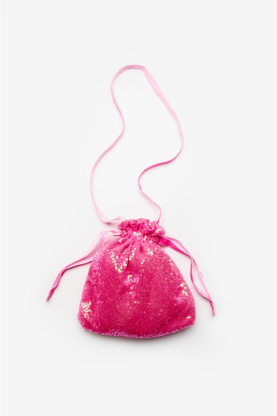 Le Mabelle Fuchsia Sequined Girl's Bag