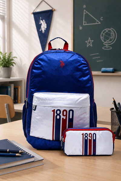 U.S. Polo Assn. يو اس بولو. أسن. حقيبة مدرسية للأولاد - PLSET2425