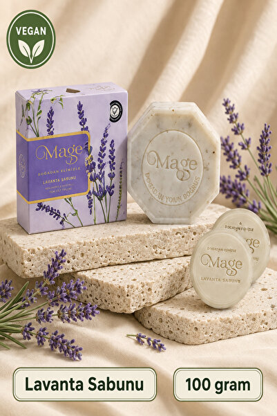 Mage Cosmetics Mage Doğal Lavanta Sabunu 100 gram 1 adet hediyelik kutuda