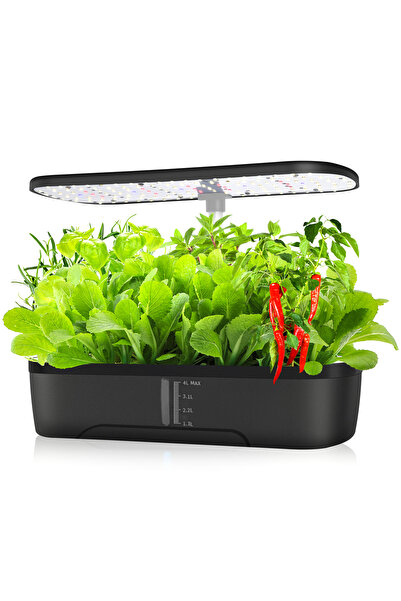 Choice 100-300W EU LED Chip black changeable 12 Pods Hydroponics Growing Syst...