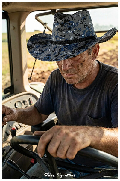 PIECE SIGNATURE Patterned, Suede Cowboy Hat (for Women and Men) (56-59)