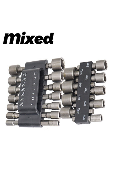 Choice Mix (9PCS and 14PCS) Hexagon Nut Driver Drill Bit Socket Screwdriver W...