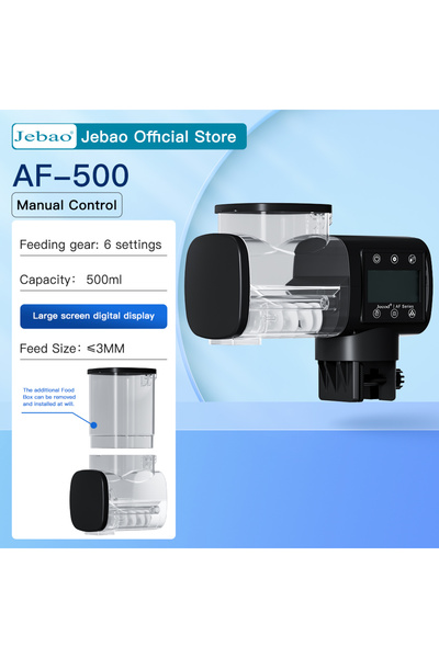 Choice وحدة تغذية أسماك حوض السمك الجديدة من Jebao Jecod بدون بطارية AF-500 و...