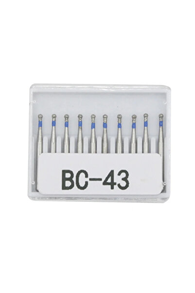 Choice20 مجموعة رؤوس حفر ماسية للأسنان BC-43، 10 قطع/مجموعة، مثقاب بقطر FG 1....