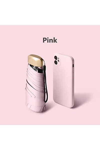 Choice5 6K Pink Low Price Promotion Mini Sun Umbrella Pocket Rain Umbrella Vi...