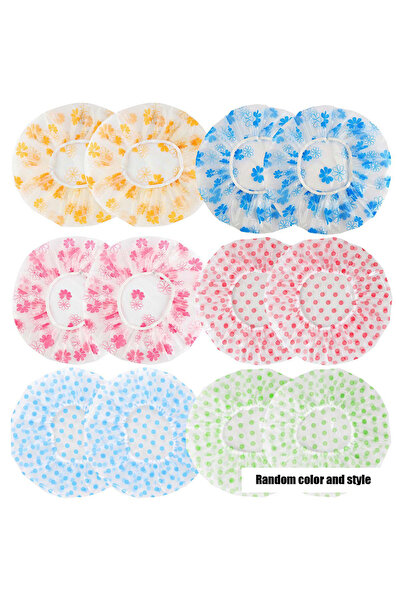 Choice 5pcs 1/5pcs Shower Cap Waterproof Bathing Household Long Hair Shower D...
