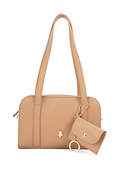U.S. Polo Assn. K.Beige Women's Shoulder Bag Us26546