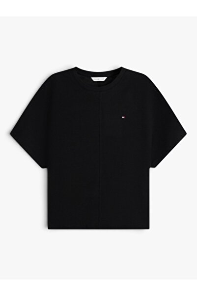 Tommy Hilfiger CODY REG BATWING C-NK SS TEE Kadın Siyah T-Shirt - WW0WW49926