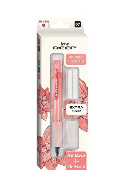 Serve Deep Mechanical Pencil 07mm and Eraser Refill Set Mercan