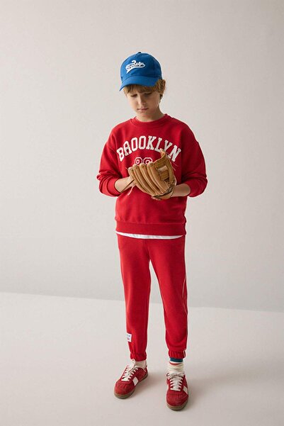 DeFacto Regular Jogger Fit Printed Red Sweatpants for Boys H9903A826Au