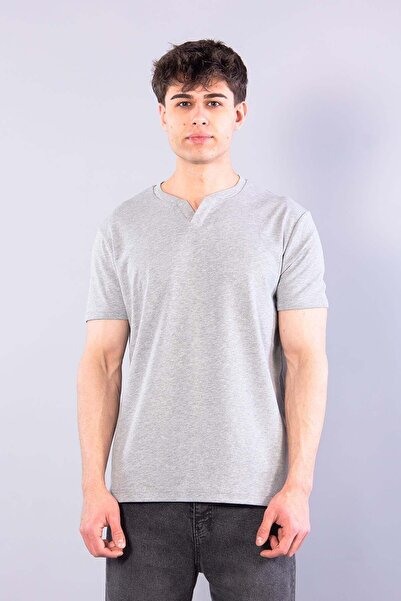 Mckanzie 2122 Μπλουζάκι Hakim Yaka Modern Fit 100% Βαμβακερό Basic