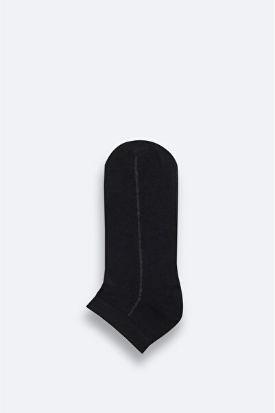 Avva Men's Black Cotton Sneaker Socks A51Y8506