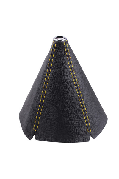 choice2 YELLOW 16mm Universal Car Gear Shift Collars Pu Leather Car Shift Col...