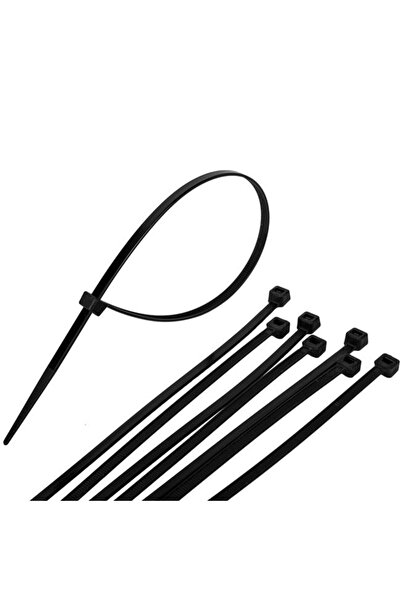 BAMI NETWORK Coliere negre pentru cabluri din plastic 20x0.48cm 60 bucati