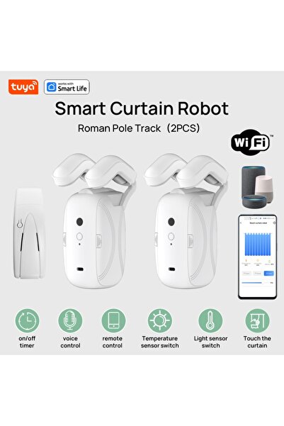 Choice WIFI-Roman-Double 1/2PCS Tuya Smart Wifi Curtain Robot (with gateway),...