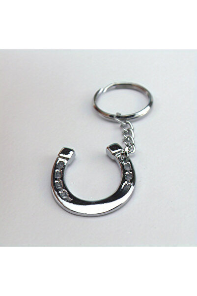 Choice 1pc Fashionable And Minimalist Lucky Charm Horseshoe Golden Keychain C...