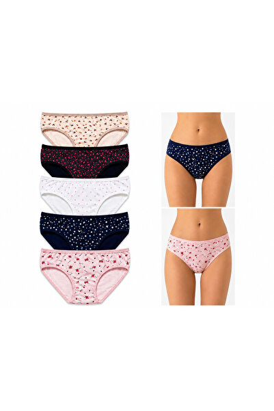 DONLİZZA Patterned Women's Briefs 5 Items