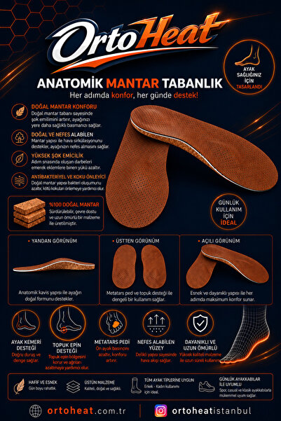 ORTOHEAT Mantar Tabanlik Lux