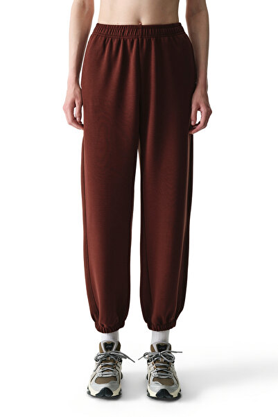 Penti Kahverengi Silky Feel Contrast Jogger Pantolon