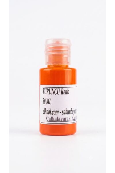 shop 1 Adet Sabun Boyası veya Renklendirici - Turuncu - 30 ml