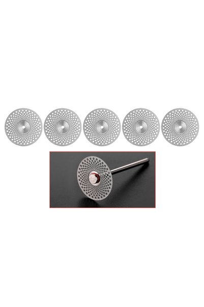 Choice مجموعة أقراص قطع الماس المخبرية PG04-2-22MM مكونة من 5 قطع، 22 مم × 0....