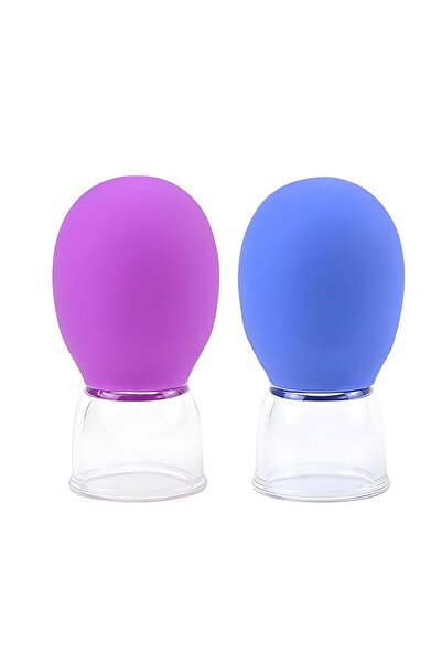 Choice1 2PCS 2/4 Pieces Facial Cupping Set Eye Face Vacuum Massage Anti Cellu...