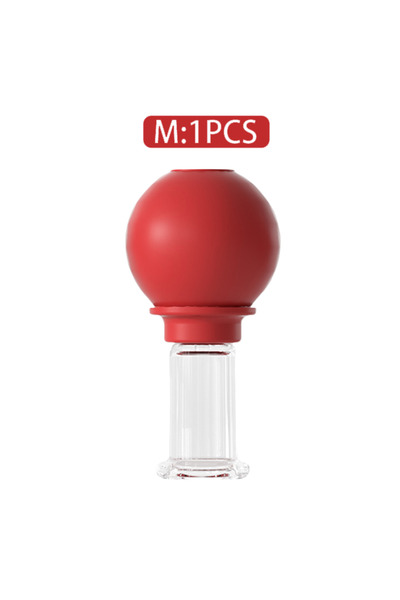 Choice6 1PCS Red M 4PCS Facial Massage Cupping Set 1PCS Eye Face Massage Vacu...
