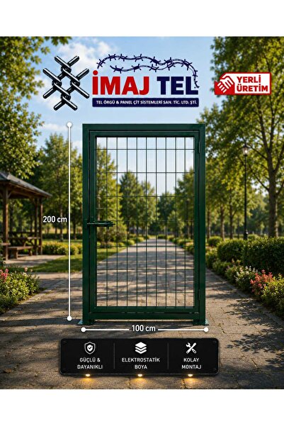 İMAJ TEL ÖRGÜ & PANEL ÇİT SİSTEMLERİ Panel Çit Kapı Yeşil / Panel Çit Kanatlı...