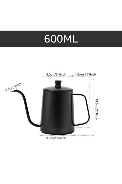 Choice 600ml 350/600ML Pour Over Coffee Kettle Gooseneck Kettle Spout Coffee ...