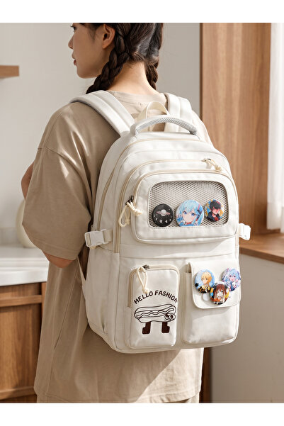 Kawaii Korean Style Premium Imported School Bag Backpack with Accessories